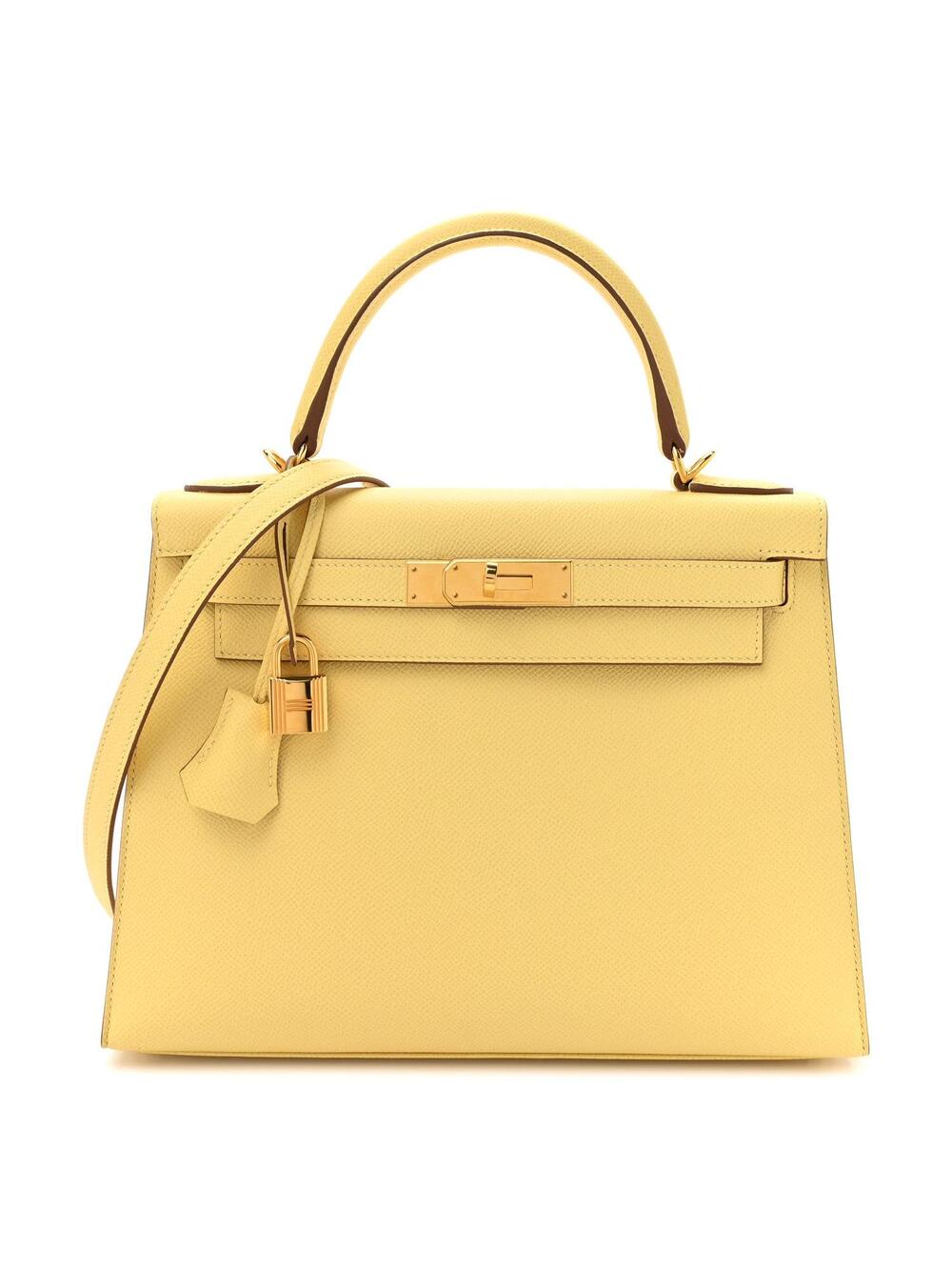 Hermes Epsom Kelly Sellier 28 Jaune #343009H15B